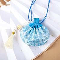 Amazon.co.jp: 巾着袋中華風サシェバッグ 4個 刺繍フラワーポーチ 巾着